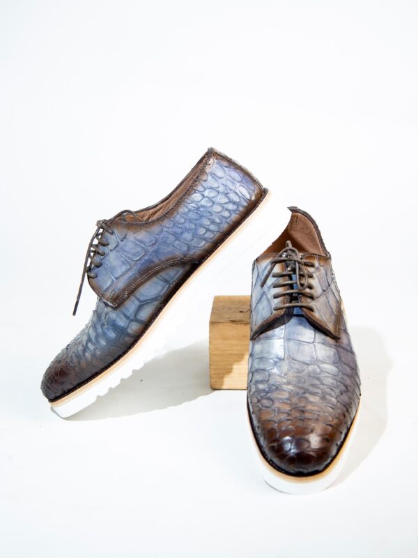 Sneakers en Cuir Croco – Le Style Premium à vos Pieds